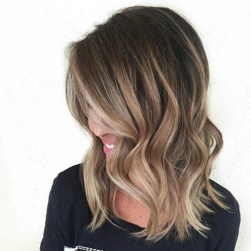 Caramel Lob Hairstyles With Delicate Layers (Photo 3 of 20)