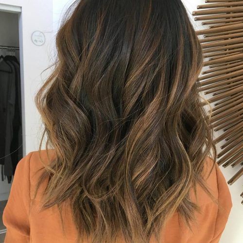 Caramel Lob Hairstyles With Delicate Layers (Photo 17 of 20)