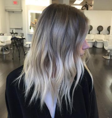Grayscale Ombre Blonde Hairstyles