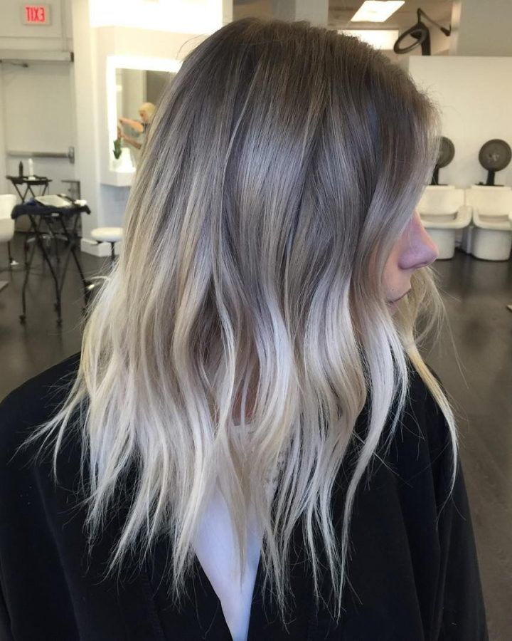 Grayscale Ombre Blonde Hairstyles