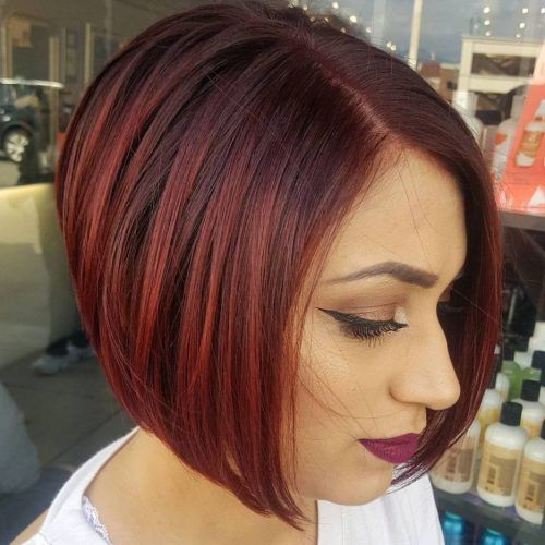 Radiant Red Bob Haircuts (Photo 4 of 20)