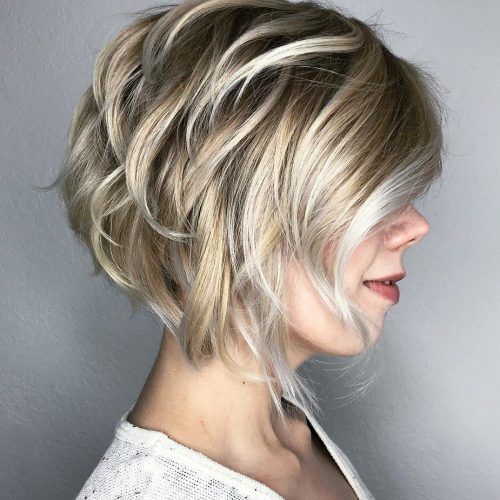 Short Bob Hairstyles With Piece-Y Layers And Babylights (Photo 20 of 20)