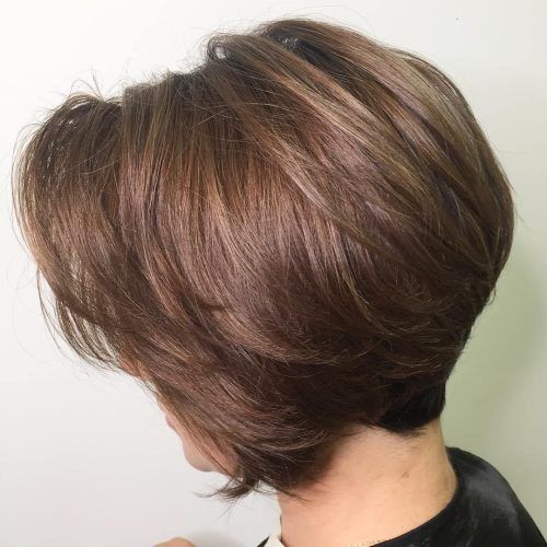 Short Chocolate Bob Hairstyles With Feathered Layers (Photo 3 of 20)