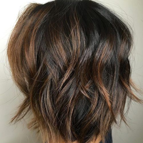 Black And Brown Choppy Bob Hairstyles (Photo 2 of 20)