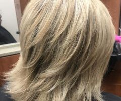 20 Inspirations Thick Feathered Blonde Lob Hairstyles