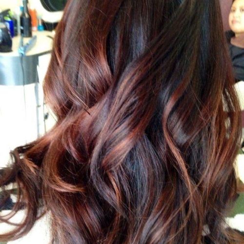 Long Hairstyles Red Highlights (Photo 6 of 15)