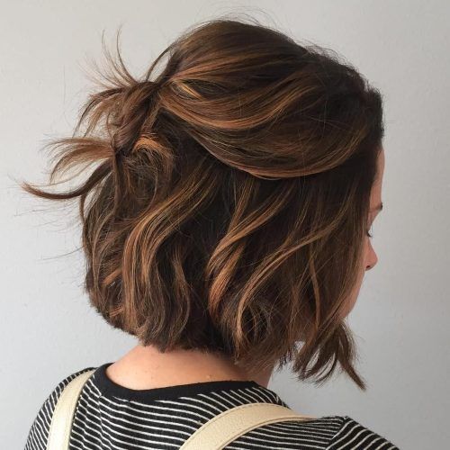Curly Dark Brown Bob Hairstyles With Partial Balayage (Photo 11 of 20)
