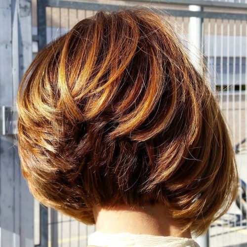 Stacked Copper Balayage Bob Hairstyles (Photo 3 of 20)