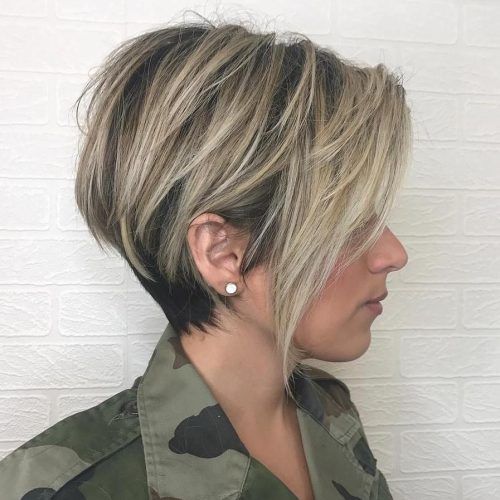 Black And Ash Blonde Pixie Bob Hairstyles (Photo 15 of 20)