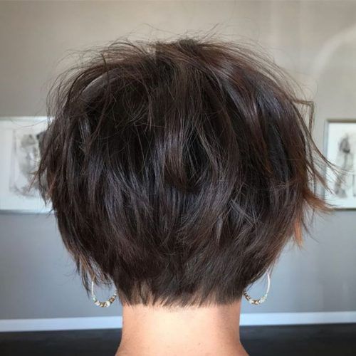 Short Feathered Bob Crop Hairstyles (Photo 7 of 20)
