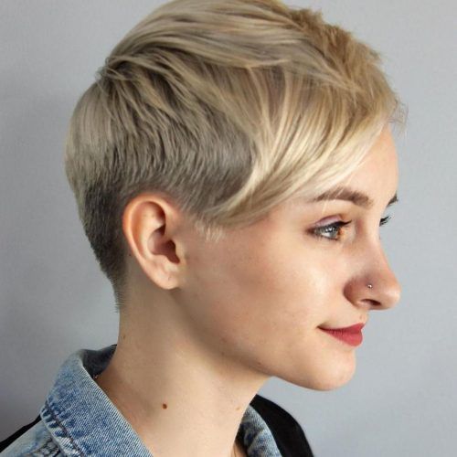 Tapered Gray Pixie Hairstyles With Textured Crown (Photo 5 of 20)