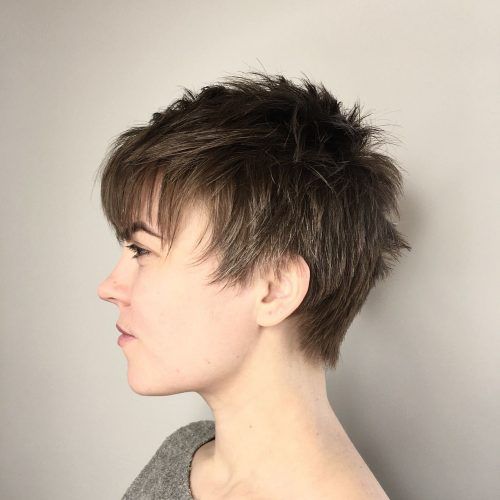 Choppy Pixie Haircuts With Short Bangs (Photo 8 of 20)
