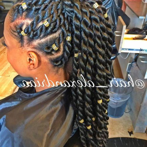 Long Braid Hairstyles With Golden Beads (Photo 9 of 20)