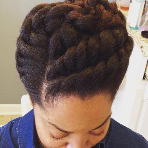 Forward Braided Hairstyles With Hair Wrap (Photo 4 of 20)