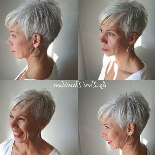 Spiky Gray Pixie Haircuts (Photo 10 of 20)