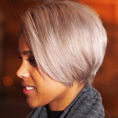 Black And Ash Blonde Pixie Bob Hairstyles (Photo 2 of 20)