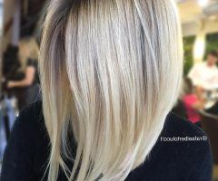20 Inspirations Steeply Angled A-line Lob Blonde Hairstyles