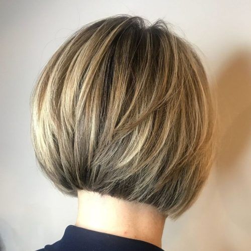 Dynamic Tousled Blonde Bob Hairstyles With Dark Underlayer (Photo 13 of 20)