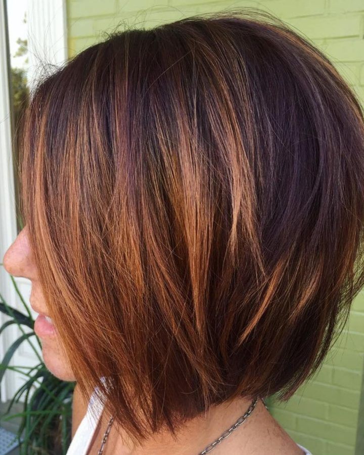 20 Collection of Layered Caramel Brown Bob Hairstyles