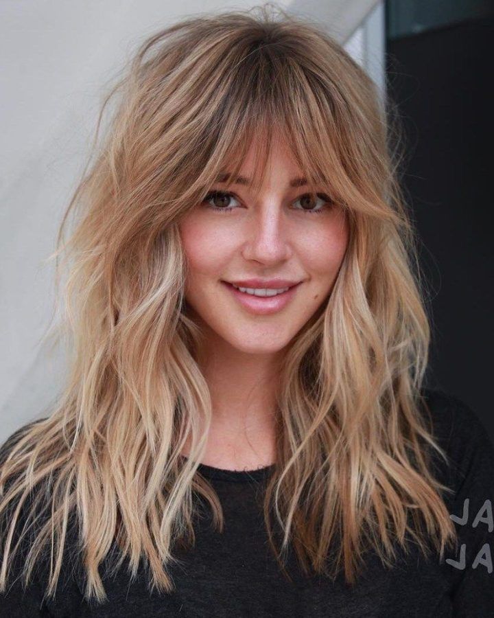20 Best Collection of Longer Tousled Caramel Blonde Shag Haircuts