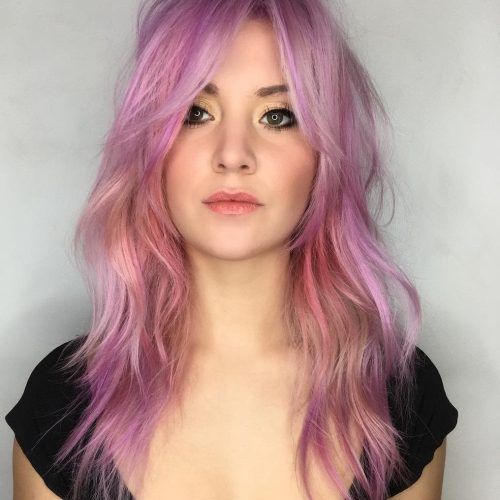 Pink Shaggy Haircuts (Photo 1 of 20)
