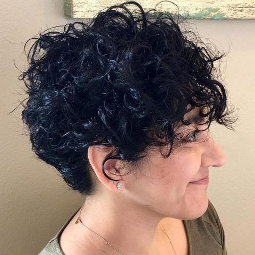 Short Black Hairstyles With Tousled Curls (Photo 1 of 20)