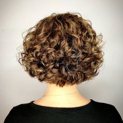 Nape-Length Curly Balayage Bob Hairstyles (Photo 2 of 20)