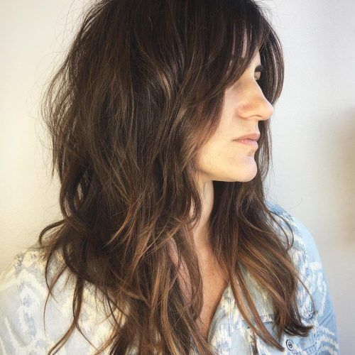 Long Curly Shag Hairstyles With Bangs (Photo 13 of 20)