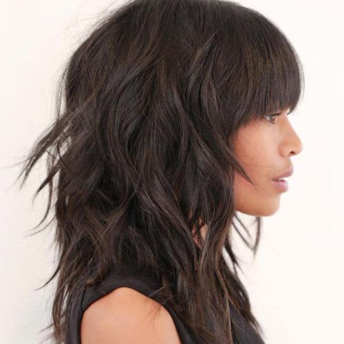 Perfect Bangs And Wild Layers Hairstyles (Photo 1 of 20)
