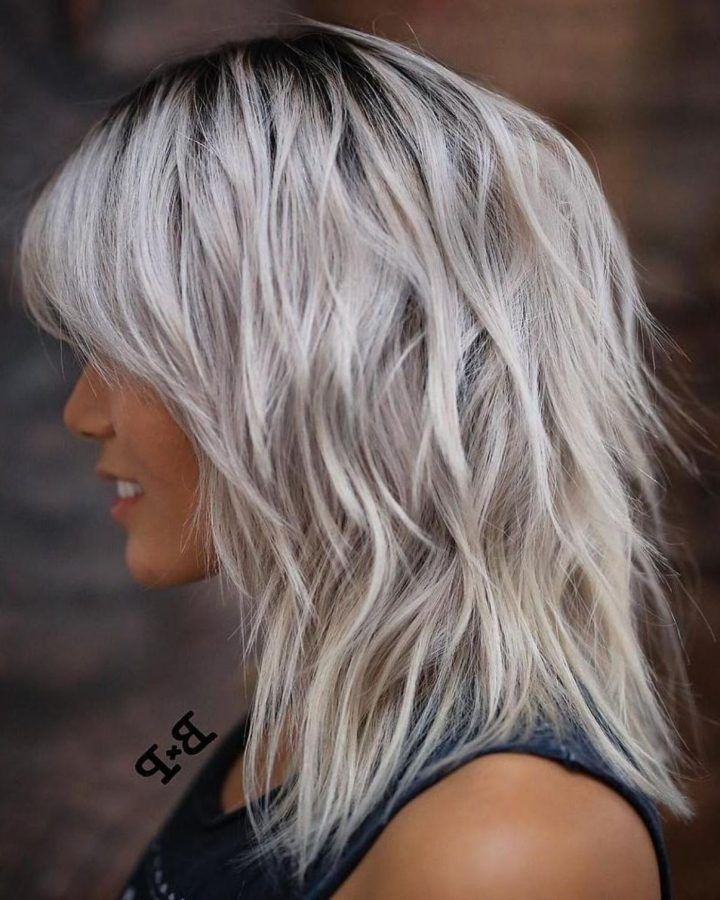20 Best Collection of Medium Silver Layers Hairstyles
