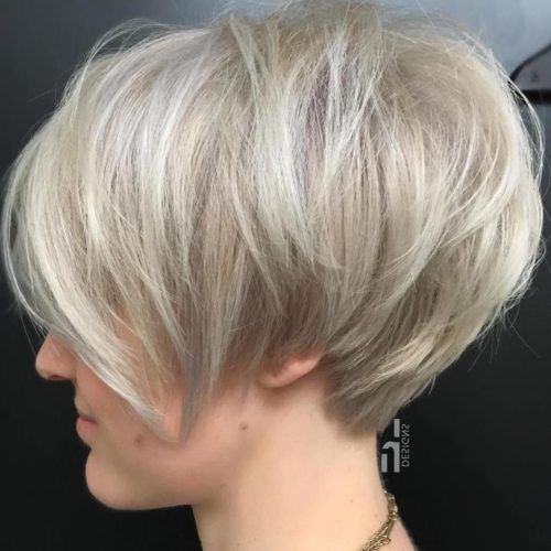Voluminous Stacked Cut Blonde Hairstyles (Photo 10 of 20)