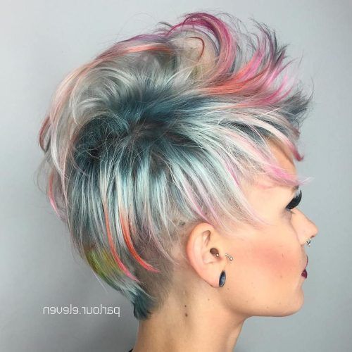 Sexy Pastel Pixie Hairstyles (Photo 5 of 20)