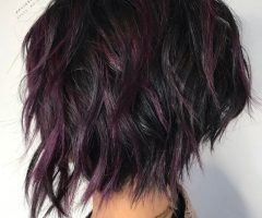 20 Best Collection of Short Shag Haircuts with Purple Highlights
