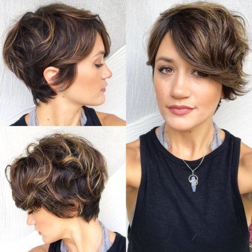 Long Curly Pixie Haircuts With Subtle Highlights (Photo 1 of 20)