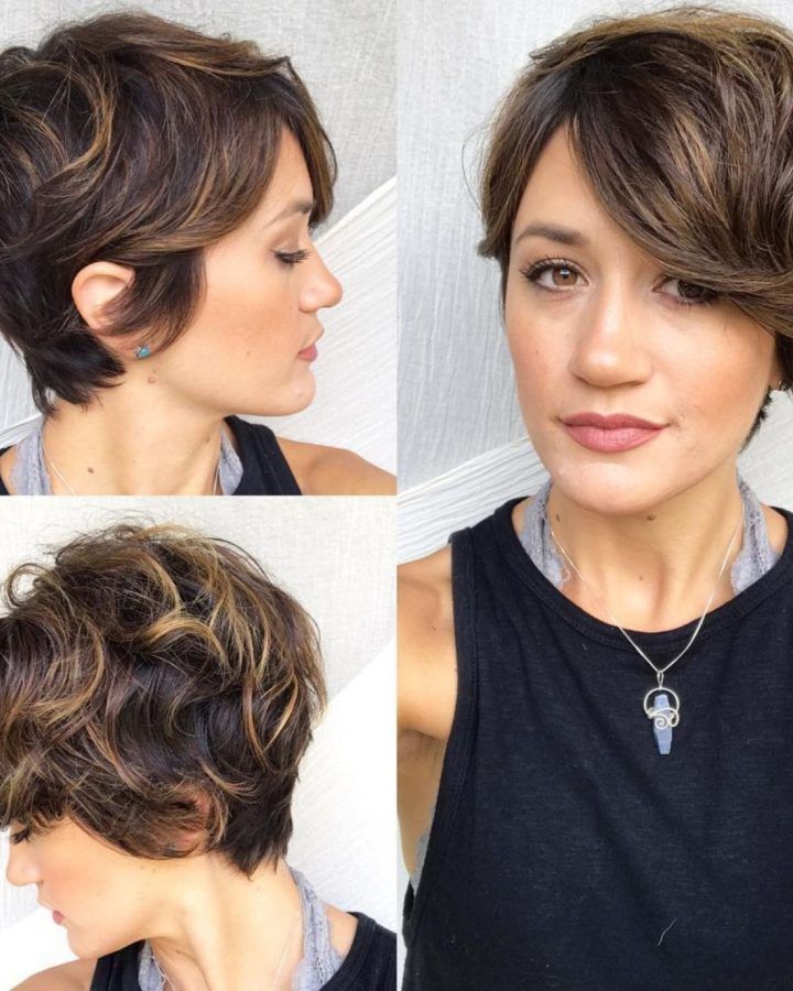 20 Best Long Curly Pixie Haircuts with Subtle Highlights