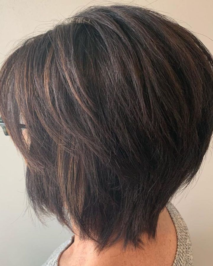 2024 Latest Razored Two-layer Bob Hairstyles for Thick Hair