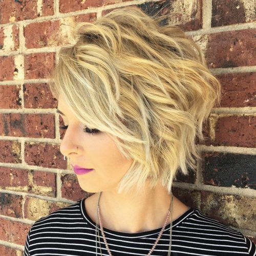 Choppy Blonde Bob Hairstyles With Messy Waves (Photo 5 of 20)