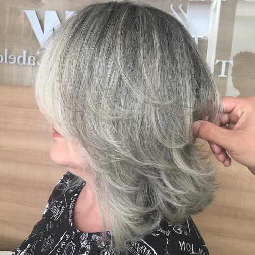 Silver Shag Haircuts With Feathered Layers (Photo 11 of 20)