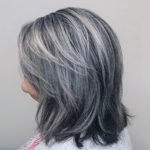 Silver Shag Haircuts With Feathered Layers (Photo 7 of 20)