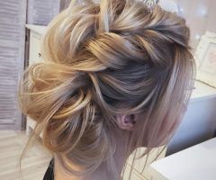 2024 Latest Destructed Messy Curly Bun Hairstyles for Wedding