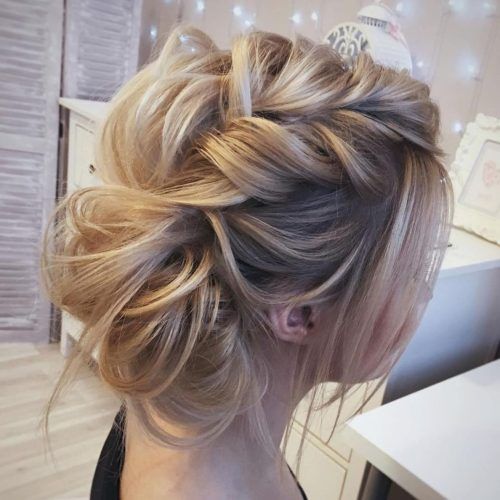 Destructed Messy Curly Bun Hairstyles For Wedding (Photo 1 of 20)
