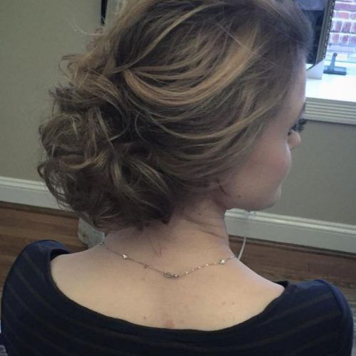 Curly Messy Updo Wedding Hairstyles For Fine Hair (Photo 8 of 20)