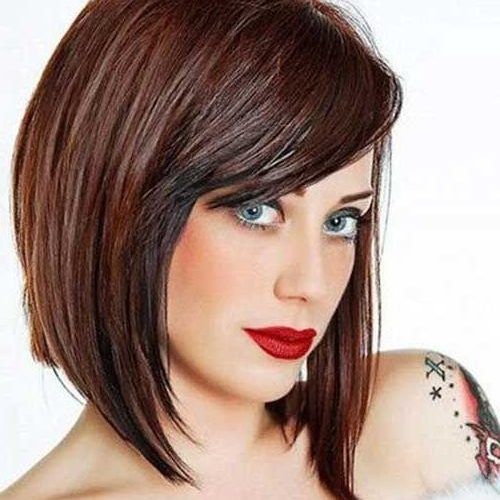 Medium Bob Hairstyles With Side Bangs (Photo 10 of 15)