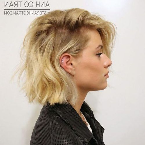 Messy Bob Hairstyles With A Deep Side Part (Photo 4 of 20)