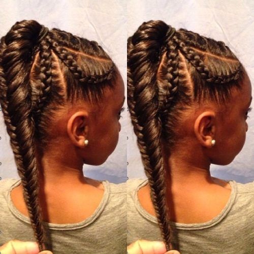 Braided Mohawk Pony Hairstyles With Tight Cornrows (Photo 9 of 20)