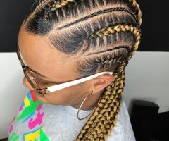 15 Inspirations Braided Lines Hairstyles