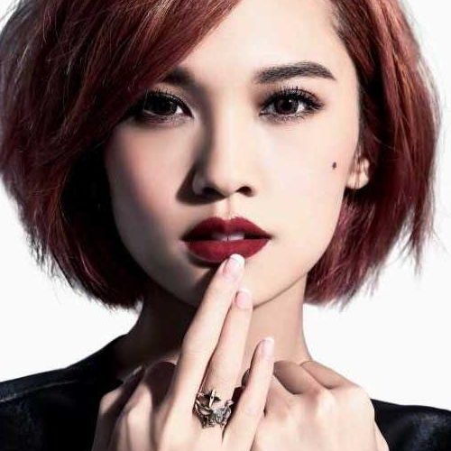 Korean Long Haircuts For Women With Red Hair (Photo 4 of 15)