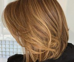 20 Best Collection of Caramel Lob Hairstyles with Delicate Layers