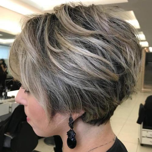 Stacked Blonde Balayage Pixie Hairstyles For Brunettes (Photo 6 of 20)