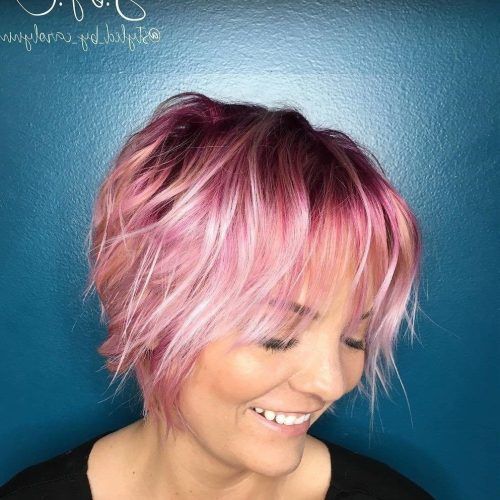Pastel Pink Textured Pixie Hairstyles (Photo 11 of 20)